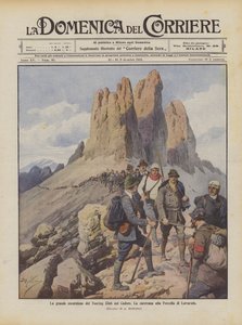 Touring Clubin hieno retki Cadoressa, karavaani Forcella di Lavaredoon